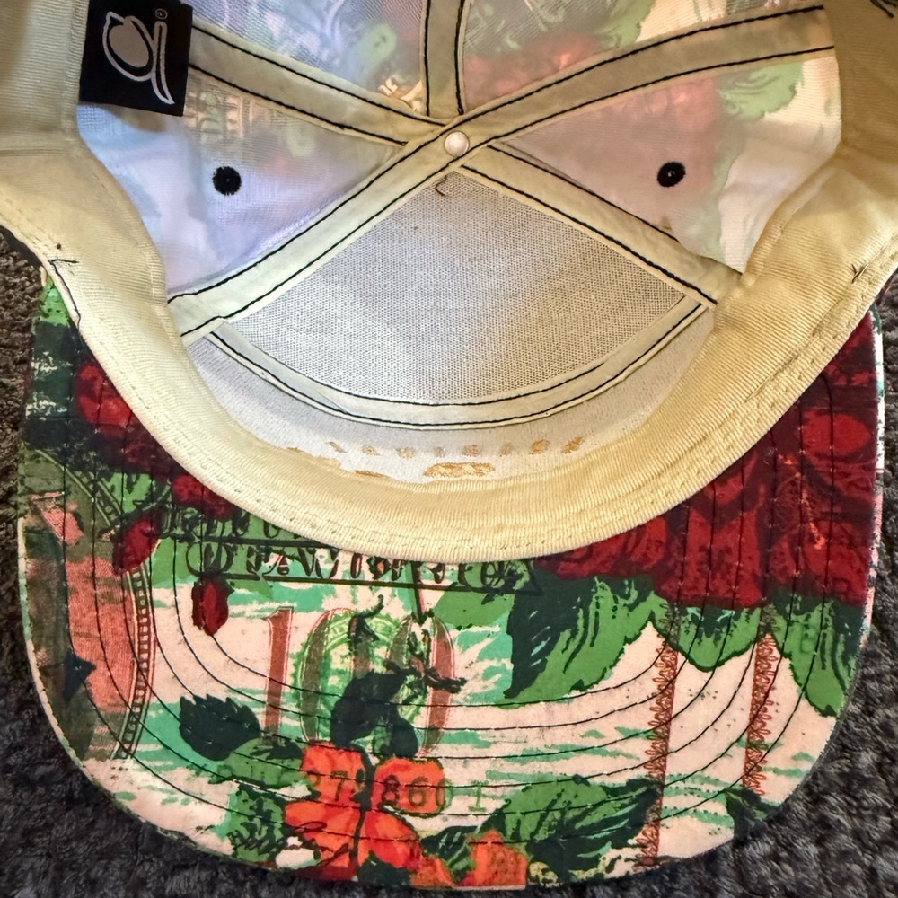 Original Chuck Snapback Hat Money Floral Print Gold Embroidery Streetwear - Picture 7 of 7